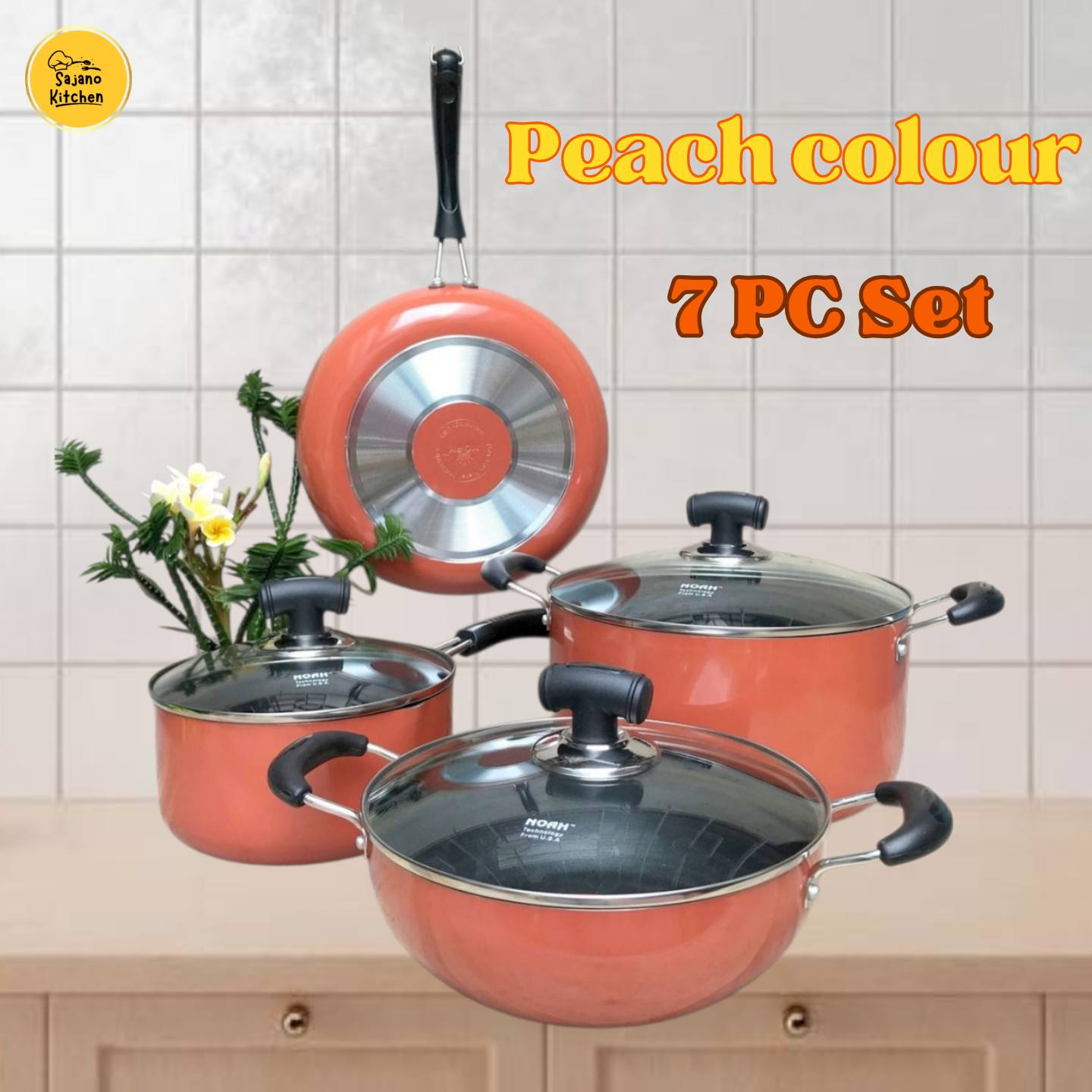 7 PC Peach